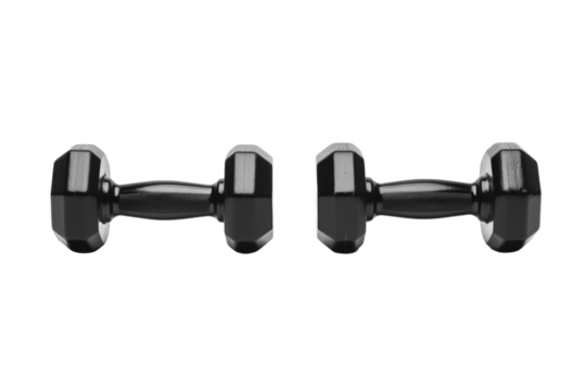 Black Dumbbells for Fitness