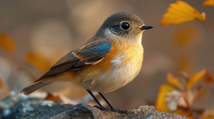 Naklejka premium close up of a bird HD 8K wallpaper Stock Photographic Image 