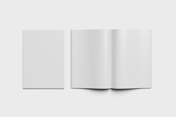 Blank Book Mockup