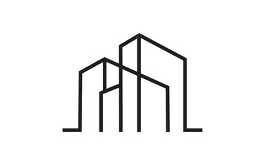 Building logo design Vector template