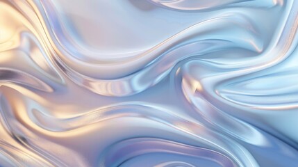 Obraz premium Abstract wallpaper with gentle metal patterns and calming gradient of silvers