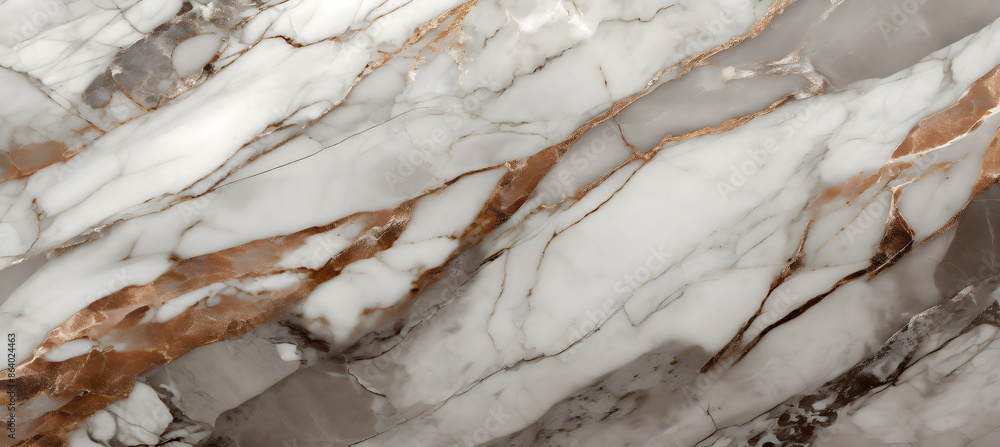 Poster abstract white marble background with brown and gray color, natural patterns for design art. generat