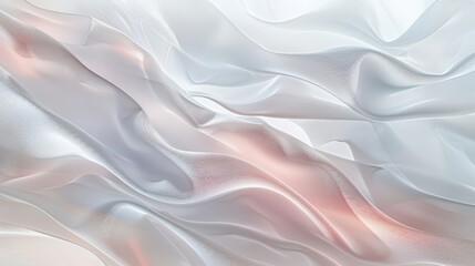 Obraz premium Rippling metal textures and pastel lights on a serene wallpaper