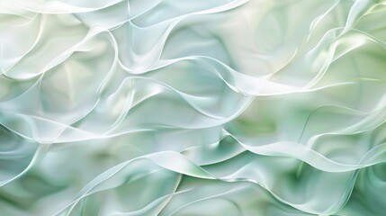Fototapeta premium Wave-like metal patterns and pastel highlights on a serene wallpaper