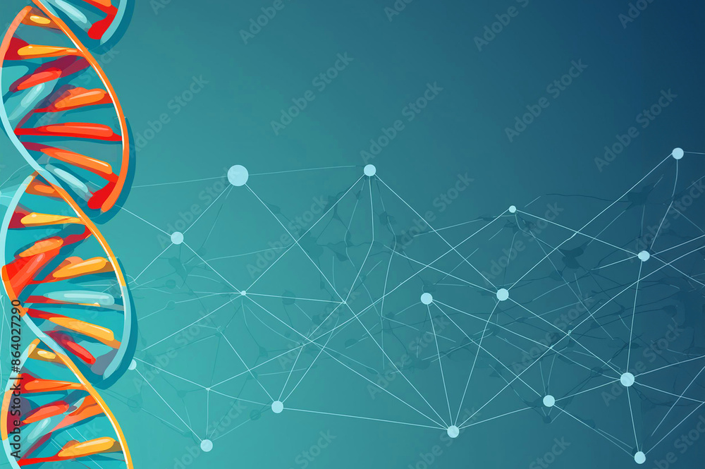 Poster abstract science template. technology lines and dots connection background. wallpaper or banner with