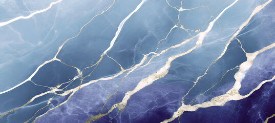 Arctic Blue Digital Marble Essence background marble. Generative AI.