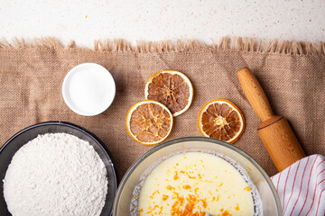 Blending Orange Peel with Basic Baking Ingredients