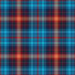 Tartan plaid pattern in red, green, navy blue, yellow, beige. Seamless dark New Year holiday check plaid vector for blanket, duvet cover, throw, other modern winter textile design.Vecto,EPS 10