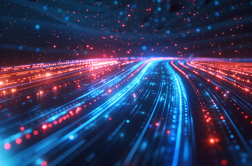 Fototapeta premium abstract lights loop