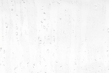 Macro Close-up of Water Droplet on Glass Surface