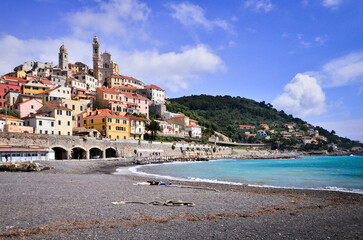 the village of Cervo Ligure, Italy