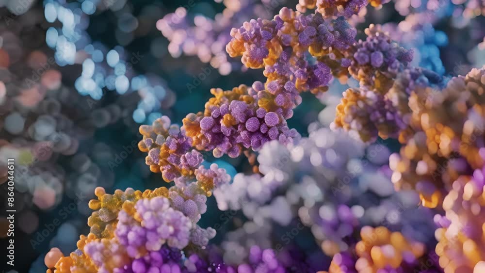 Poster cryoelectron microscopy animation revealing the intricate threedimensional structure of a transcript