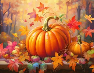 Naklejka premium Autumn Stilllife