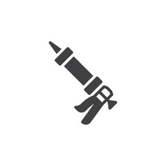 Sealant gun vector icon