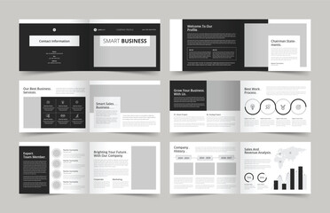 Company Profile Brochure Layout, Business Brochure Template