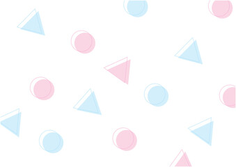 シンプルな図形で飾ったカラフルな背景画像