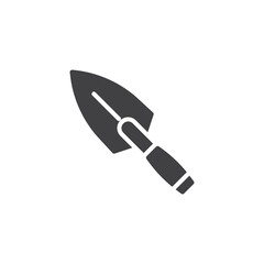 Trowel tool vector icon