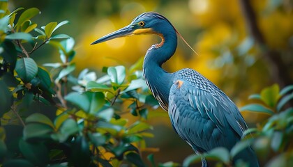 Blue Heron (Egretta caerulea)