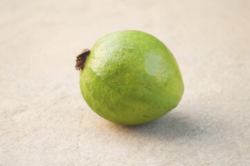 green guava on wooden background