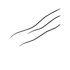 Curve line strip swirl wave shape design, curve line energy