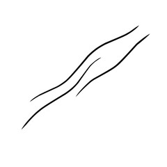 Curve line strip swirl wave shape design, curve line energy