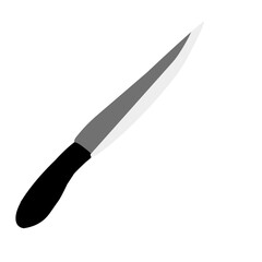 Kitchen knife emoji. Knife icon, symbol. Knife vector illustration.