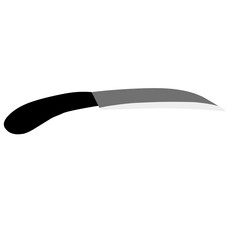 Kitchen knife emoji. Knife icon, symbol. Knife vector illustration.