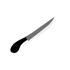 Kitchen knife emoji. Knife icon, symbol. Knife vector illustration.