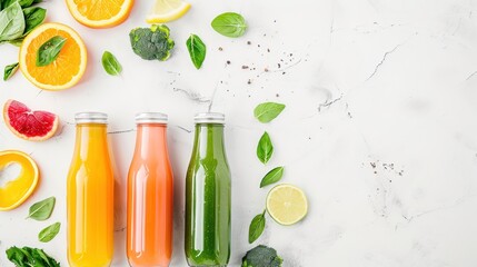 Juice Cleanse Programs with copy space  