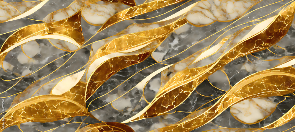 Poster design a digital background featuring a seamless pattern of gold marble. consider. generative ai.