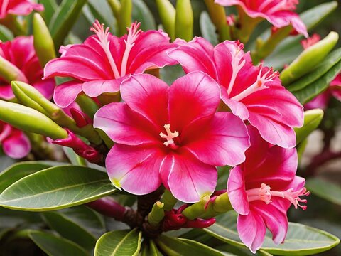 The desert rose or impala lily or Adenium obesum