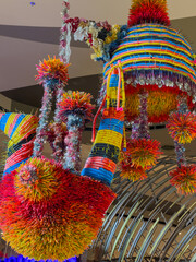 colourful and beautiful decorations in a shopping mall BKK Bangkok Thailand 