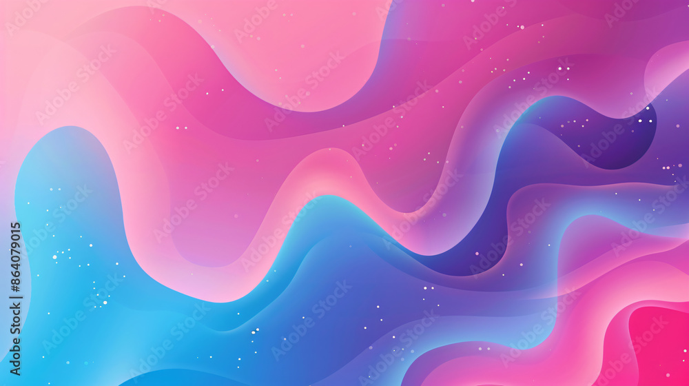 Aufkleber beautiful gradient background with pink and blue colors. abstract wallpaper design vector illustrati