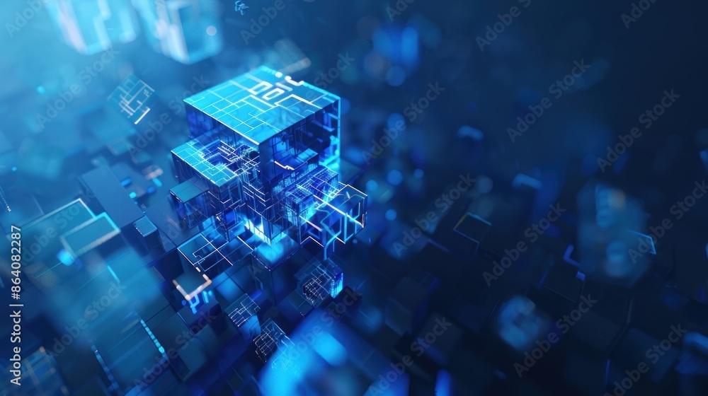 Poster electronic circuit board. technology concept ,microchip cpu processor circuit board.