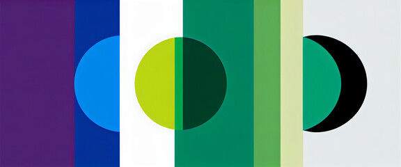 Fototapeta premium illustrazione con elementi geometrici a tema minimalista astratto contemporaneo