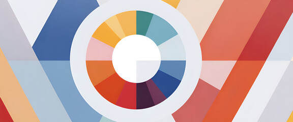 Obraz premium illustrazione con elementi geometrici a tema minimalista astratto contemporaneo