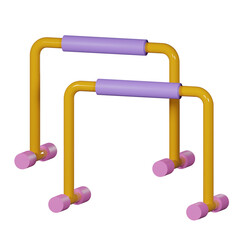 Labbert gym equipment 3D icon on the isolated on a white background 