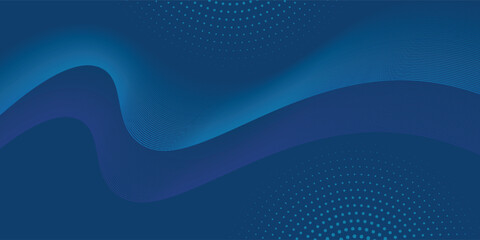 Abstract blue background with flowing lines for futuristic concept. Dynamic waves. vektor