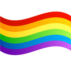 Rainbow flag of the LGBT organization. Vector illustration