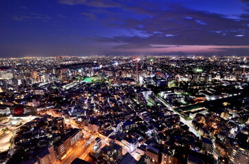 Fototapeta premium 恵比寿ガーデンプレイスからの夜景