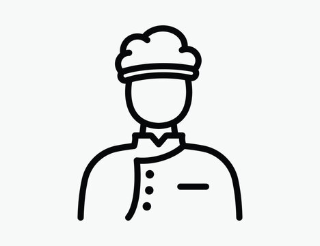 Chef vector minimal icon