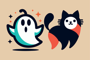 Halloween Spooky boo. Ghost icon.