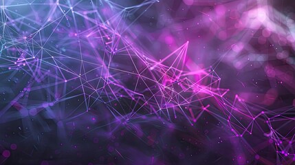 gray and purple background with abstract lines and colors, in the style of intertwined networks, technology-based art, line and dot work