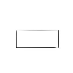hand drawn rectangle frame