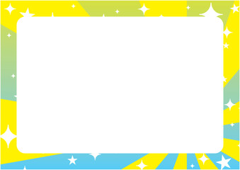 放射状の光と輝きの明るくポップな背景画像