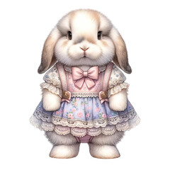 easter bunny isolated on white