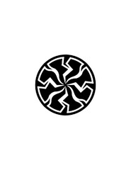 recycling symbol on white background