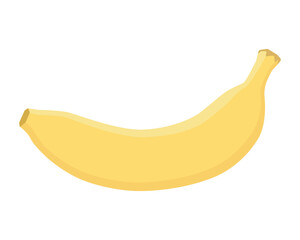 Banana. Tropical fruit . Color vector illustration. PNG with transparent background.