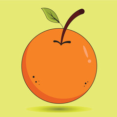 illustration of an orange