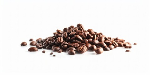 Naklejka premium stock photo of coffee photography,studio light, photorealistic, sharp focus, isolated white background, without text.